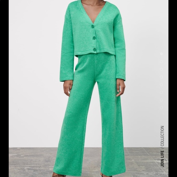 Zara Tops - 🆕 Zara 2-Piece Soft Jacket & Pants Set SIZE Large